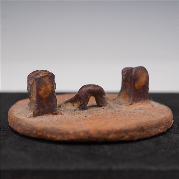 Ancient Style Ceramic Fragment with Raised Form