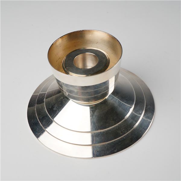 Christofle Art Deco Silverplate Candle Holder
