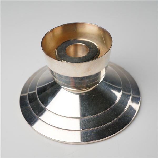 Christofle Art Deco Silverplate Candle Holder