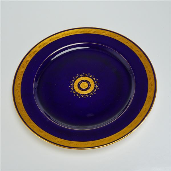 Mintons by Davis Collamore & Co. Cobalt and Gilt Plate