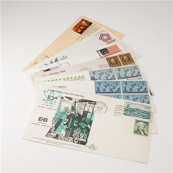 7pc 1954 - 1978 U.S. Postal Covers