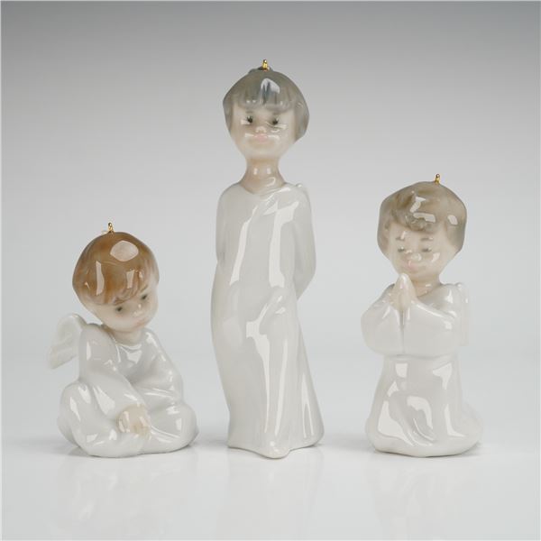 Set of Three Lladro Miniangelitos Ornaments 01001604
