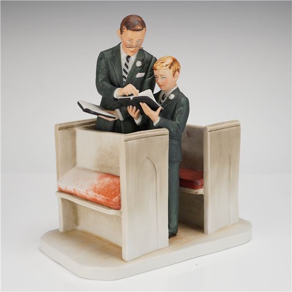 Gorham Norman Rockwell Limited Edition Figurine Spring In His Spirit