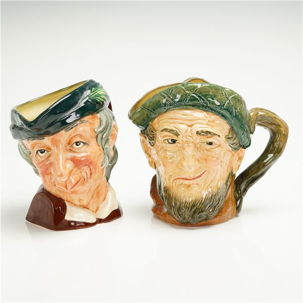 2pc Royal Doulton Large Character Jugs, Auld Mac and Simple Simon
