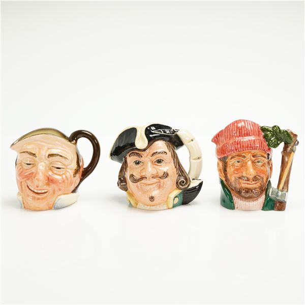 3pc Royal Doulton Small Character Jugs