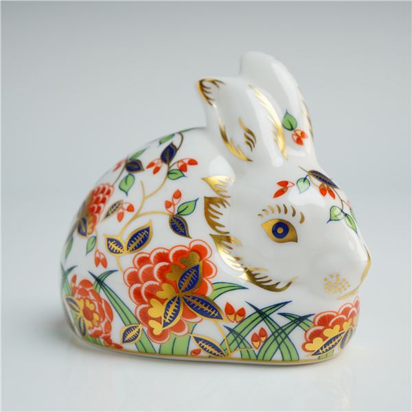 Royal Crown Derby Meadow Rabbit Paperweight