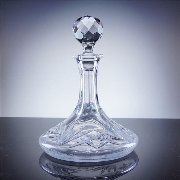 Crystal Ships Decanter with Stopper