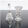 Image 1 : 2pc Kristal Zajecar Crystal Vase and Bell