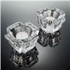 Image 1 : A Pair of Orrefors MAX Crystal Votive Candle Holders