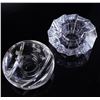 Image 2 : 2pc Orrefors Crystal Votive Candle Holders