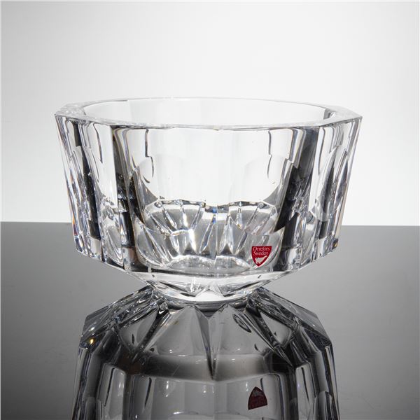 Orrefors Residence Crystal Bowl Designed by Olle Alberius