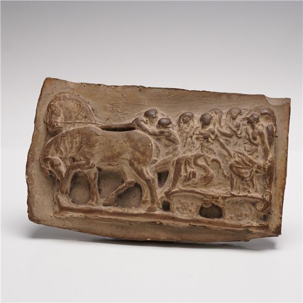 Artisan Carved Potter Classical Relief Panel
