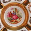 Image 3 : 3pc German Porcelain Plates and Ashtray, Fragonard Courting Scene