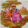 Image 4 : 3pc German Porcelain Plates and Ashtray, Fragonard Courting Scene
