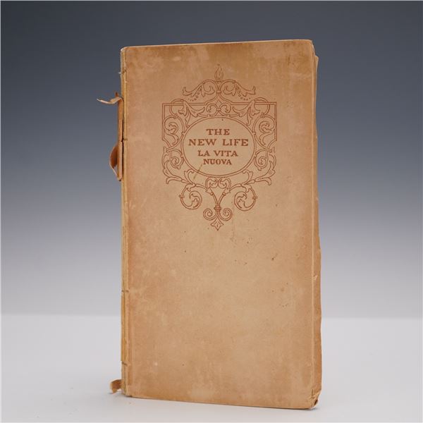 Ltd Ed. Dante Alighieri Softcover Book, The New Life (La Vita Nuova)
