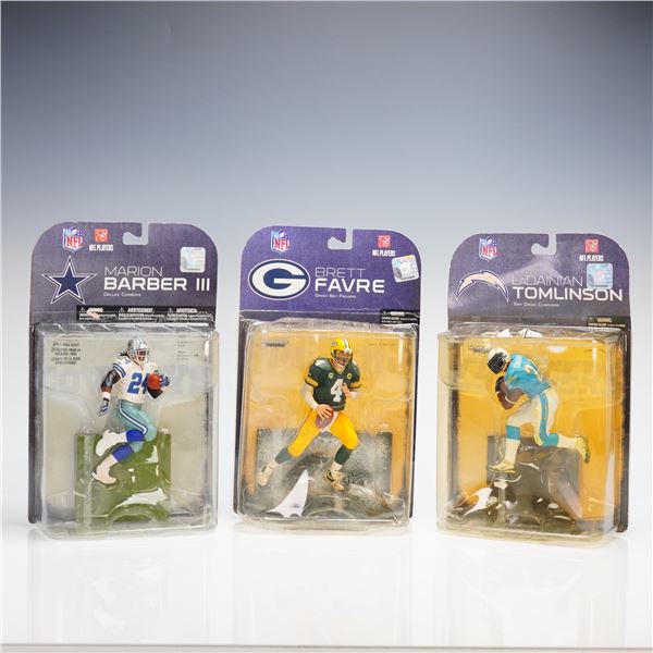 A Trio of McFarlane Toys NFL SportsPicks Action Figures