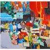 Image 1 : Claude Fauchere (French b. 1936) Serigraph on Paper, A Market Scene II