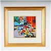 Image 2 : Claude Fauchere (French b. 1936) Serigraph on Paper, A Market Scene II