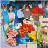 Image 3 : Claude Fauchere (French b. 1936) Serigraph on Paper, A Market Scene II