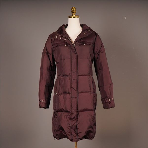 Michael Kors Women's Down Fill Hooded Full Length Puffer Coat