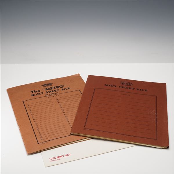 U.S. Mint Set 1976 and Assorted Stamp Sheets