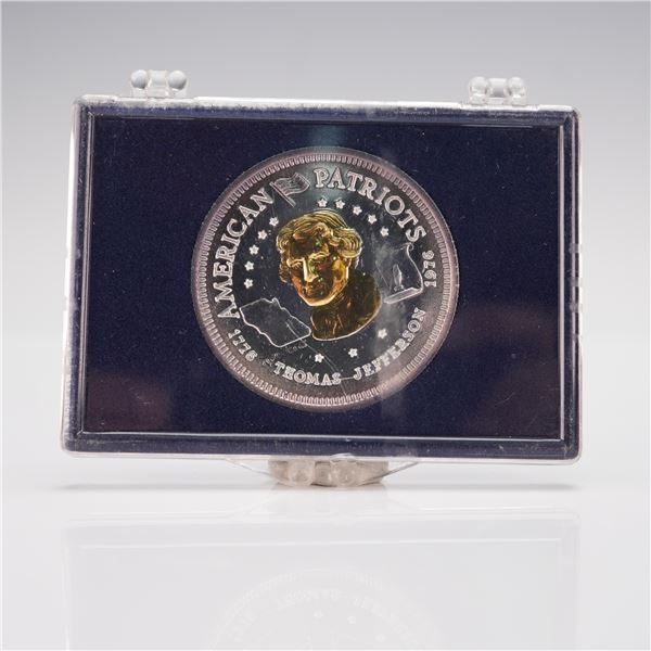 1976-L Thomas Jefferson American Patriots Silver and Gold Bullion
