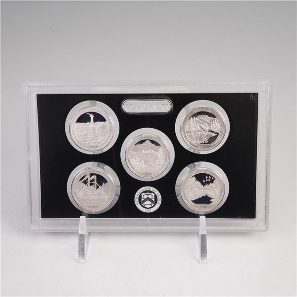 2011 United States Mint America the Beautiful Quarters Silver Proof Set
