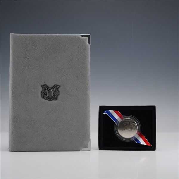 US 1986 Liberty Prestige Set & 2014 Baseball Half Dollar, Lot of 8 Coins