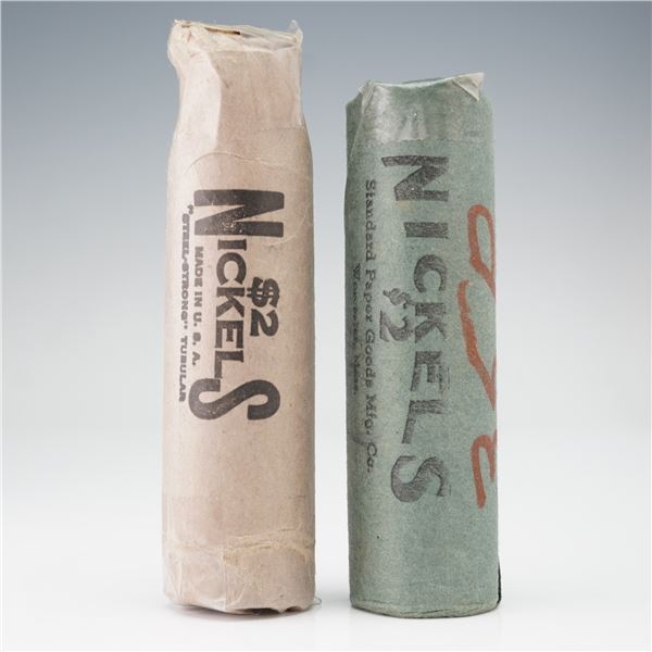 2 Rolls of United States Mint Jefferson Nickels