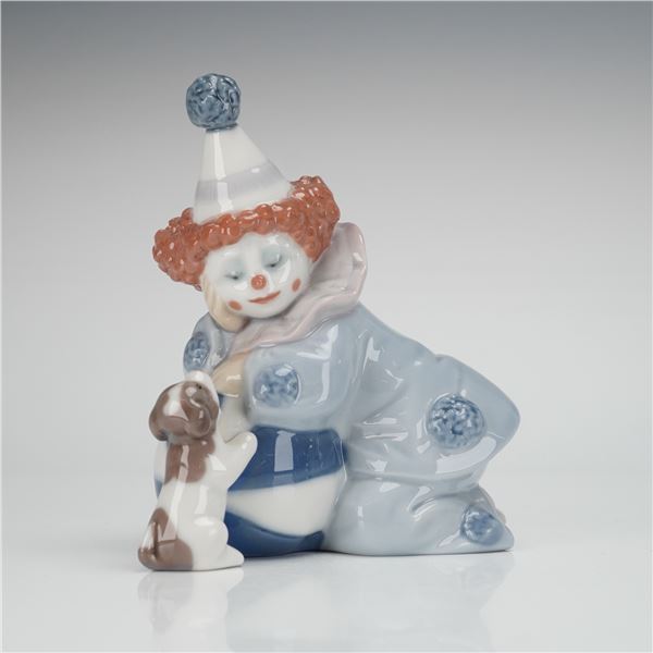 Lladro Figurine Pierrot with Puppy & Ball 01005278