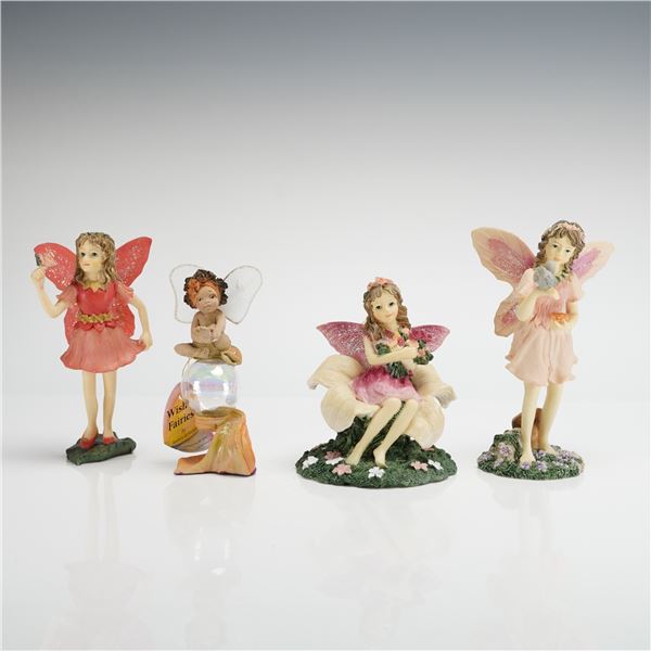 4 Dezine Fairy Figurines & Rawcliffe Wish Fairy Ornament