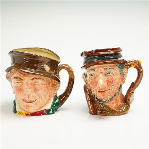 2pc Royal Doulton Large Character Jugs, Paddy and Johnny Appleseed