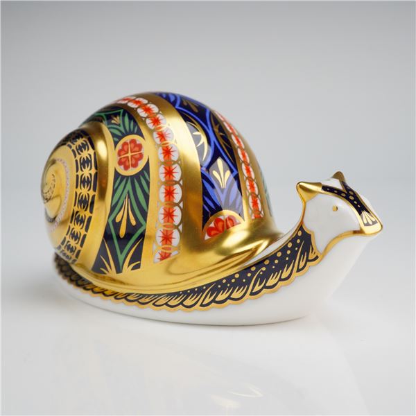 Royal Crown Derby Garden Snail Paperweight