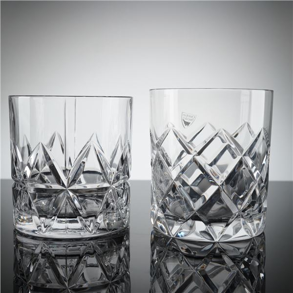 Pair of Orrefors Crystal Tumblers