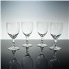 Image 1 : Set of Four Orrefors Crystal Coronation Wine Goblets