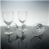 Image 2 : Set of Four Orrefors Crystal Coronation Wine Goblets