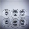 Image 3 : 3pc Gold Rim Crystal Wine Glasses