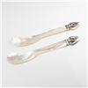 Image 1 : A Pair of Sonja Quandt 825 Silver and Mother-of-Pearl Sturgeon Caviar