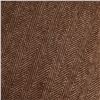 Image 3 : Cashmere & Wool Brown Herringbone Scarf w/ Fringes, Made in Scotland