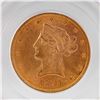 Image 2 : 1899 $10 Liberty Head Gold Coin, PCGS MS63