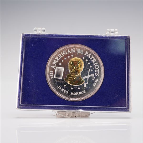 1976-L James Monroe American Patriots Silver and Gold Bullion