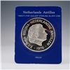 Image 2 : 1976 Netherlands Antilles Twenty-Five Guilder Proof Silver Coin