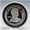 Image 1 : 2001 Presidential Election Silver Proof Bullion Round, Bush and Gore