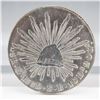 Image 1 : MX 1882 8 Reales Silver Guanajuato Cap & Rays