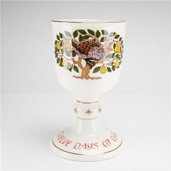 Royal Doulton Twelve Days of Christmas Partridge in a Pear Tree Goblet