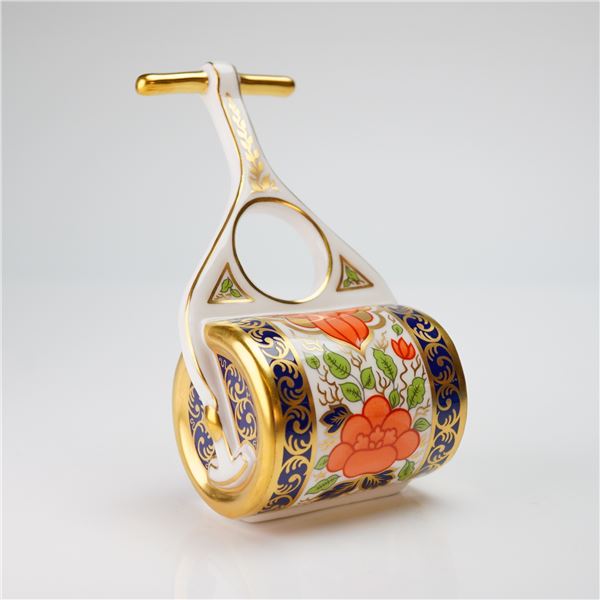 Royal Crown Derby Figurine, Miniature Garden Roller