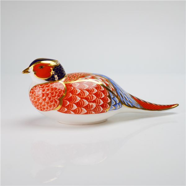 Royal Crown Derby Paperweight, Pheasant
