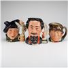 Image 1 : 3pc Royal Doulton Character Jugs, O'Shanter, Dickens, and Paddy