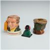 Image 2 : 3pc Royal Doulton Ash Bowl, Bust and Liquor Advertising Figurine