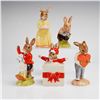 Image 1 : Five Royal Doulton Bunnykins Figurines Tom Christmas Surprise Sweetheart